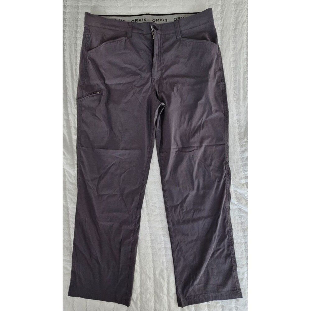 Orvis Men’s Tech Pant Blue 38 x 30 Stretch Nylon Fabric Regular Fit